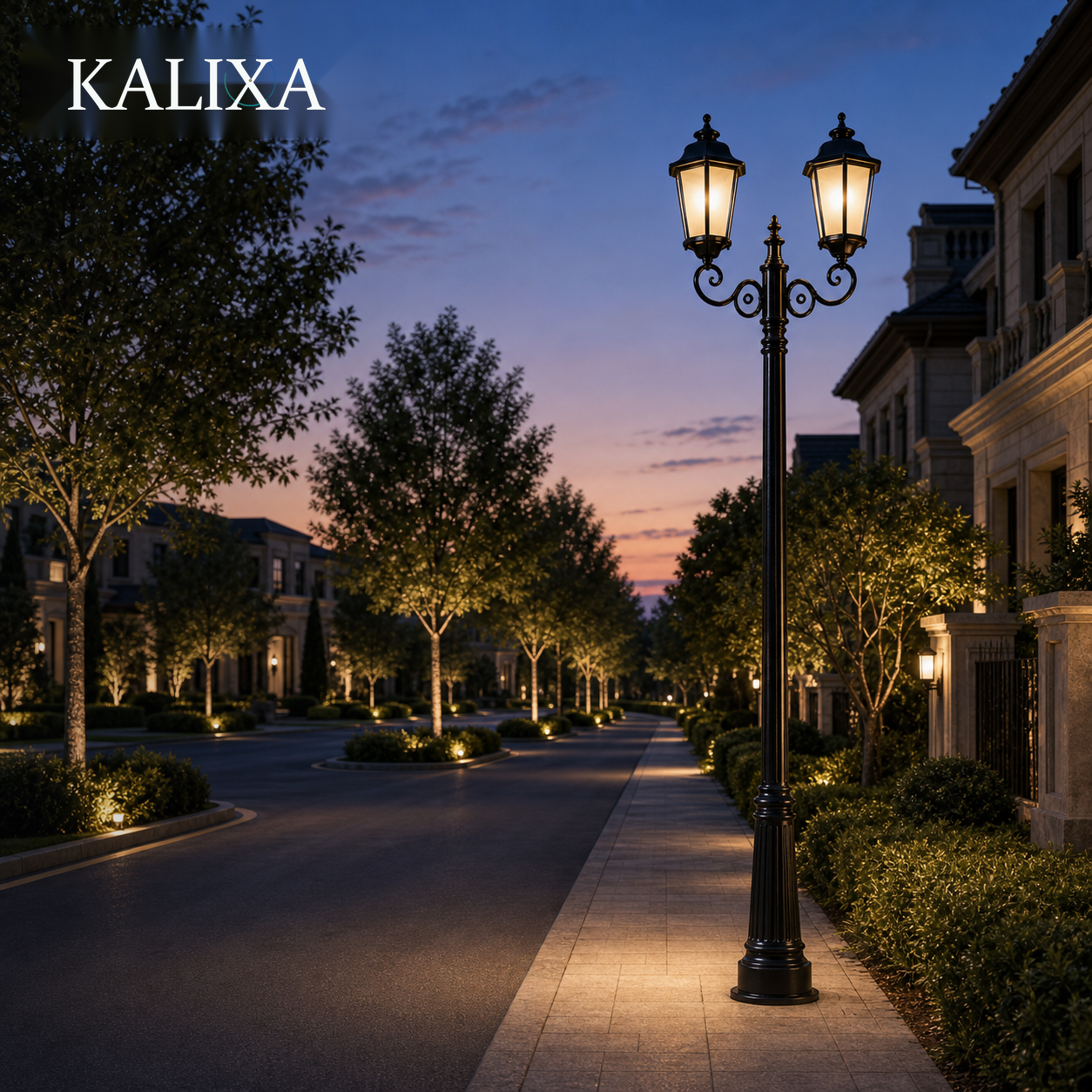 KK17 970 2 2 5m Luxury Residential Boulevard Dusk