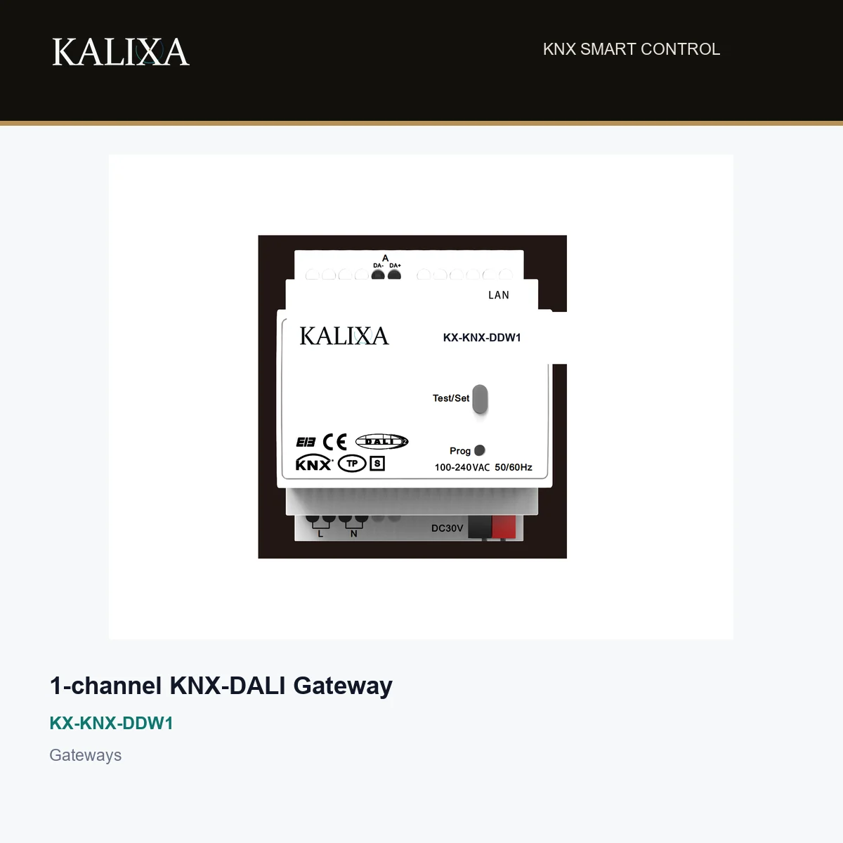 1-channel KNX-DALI Gateway