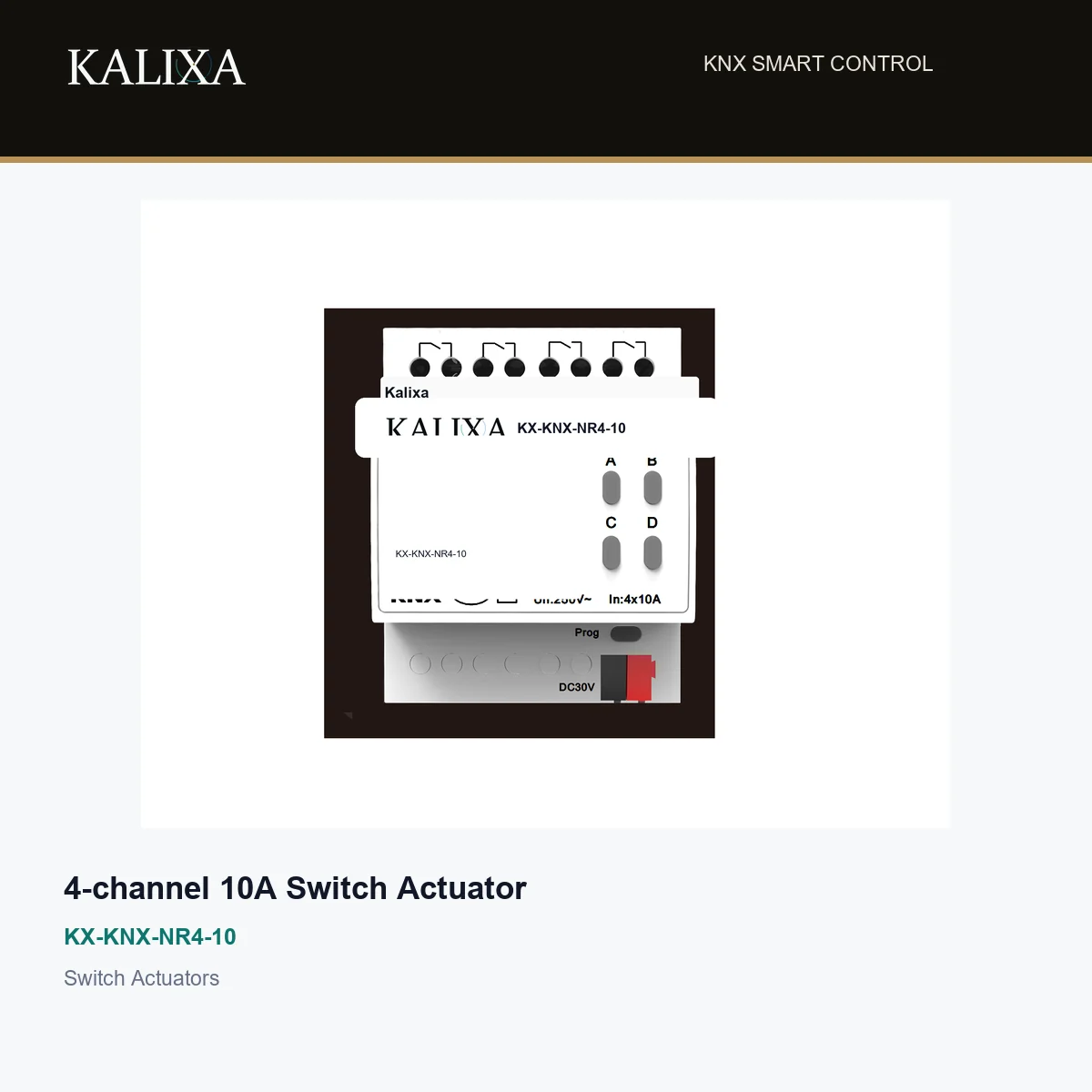 4-channel 10A Switch Actuator