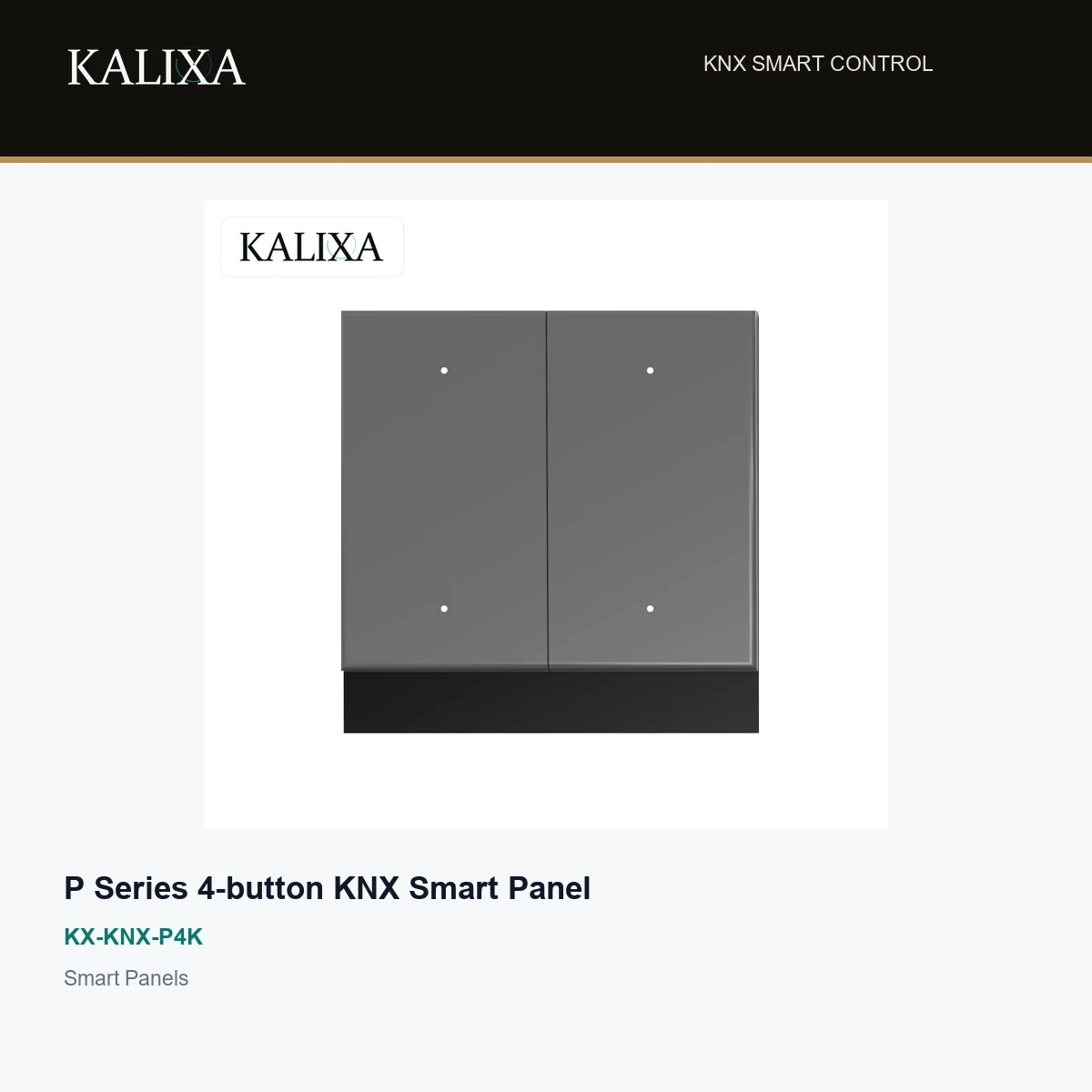 P Series 4-button KNX Smart Panel