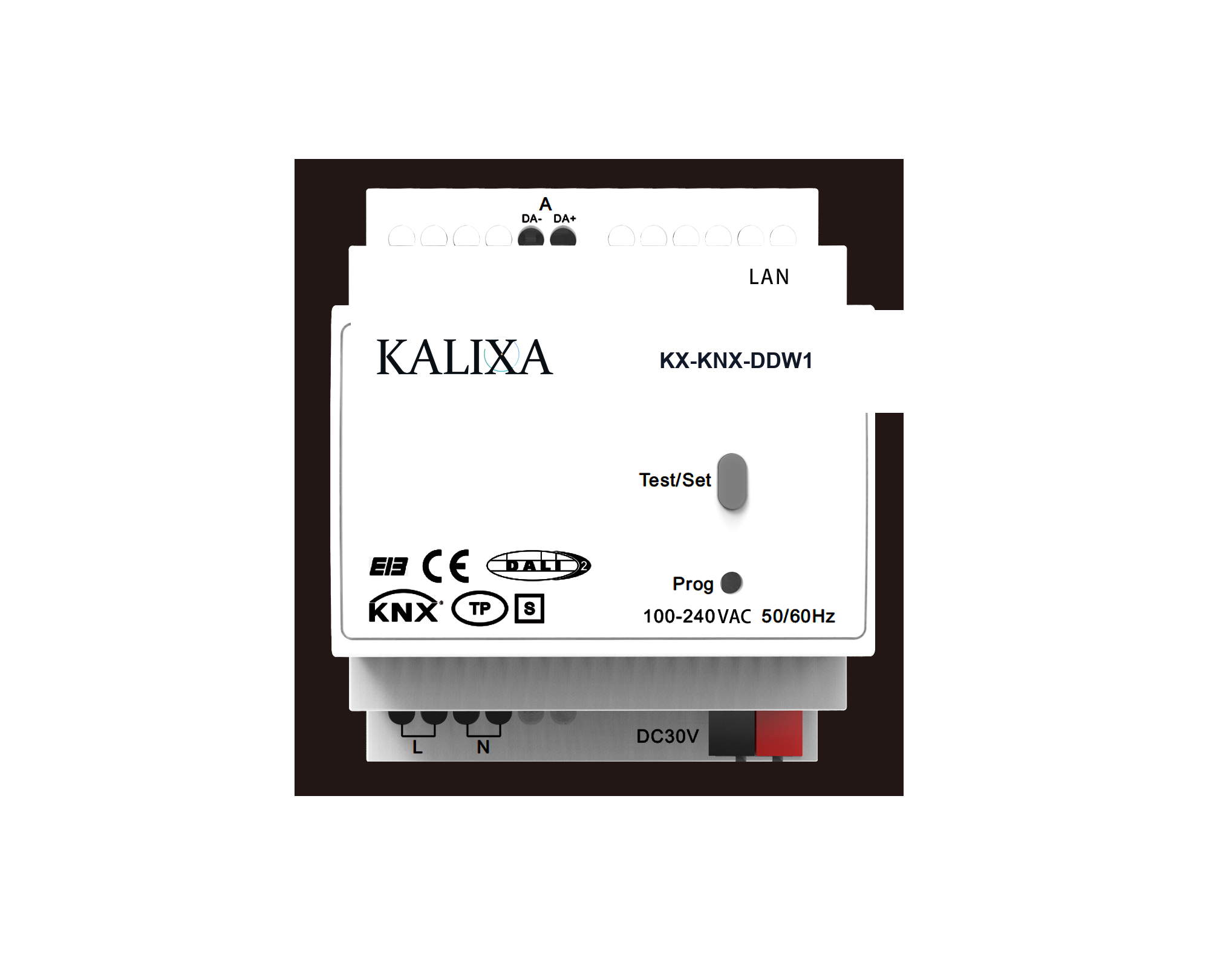 DALI lighting control for addressable project scenes