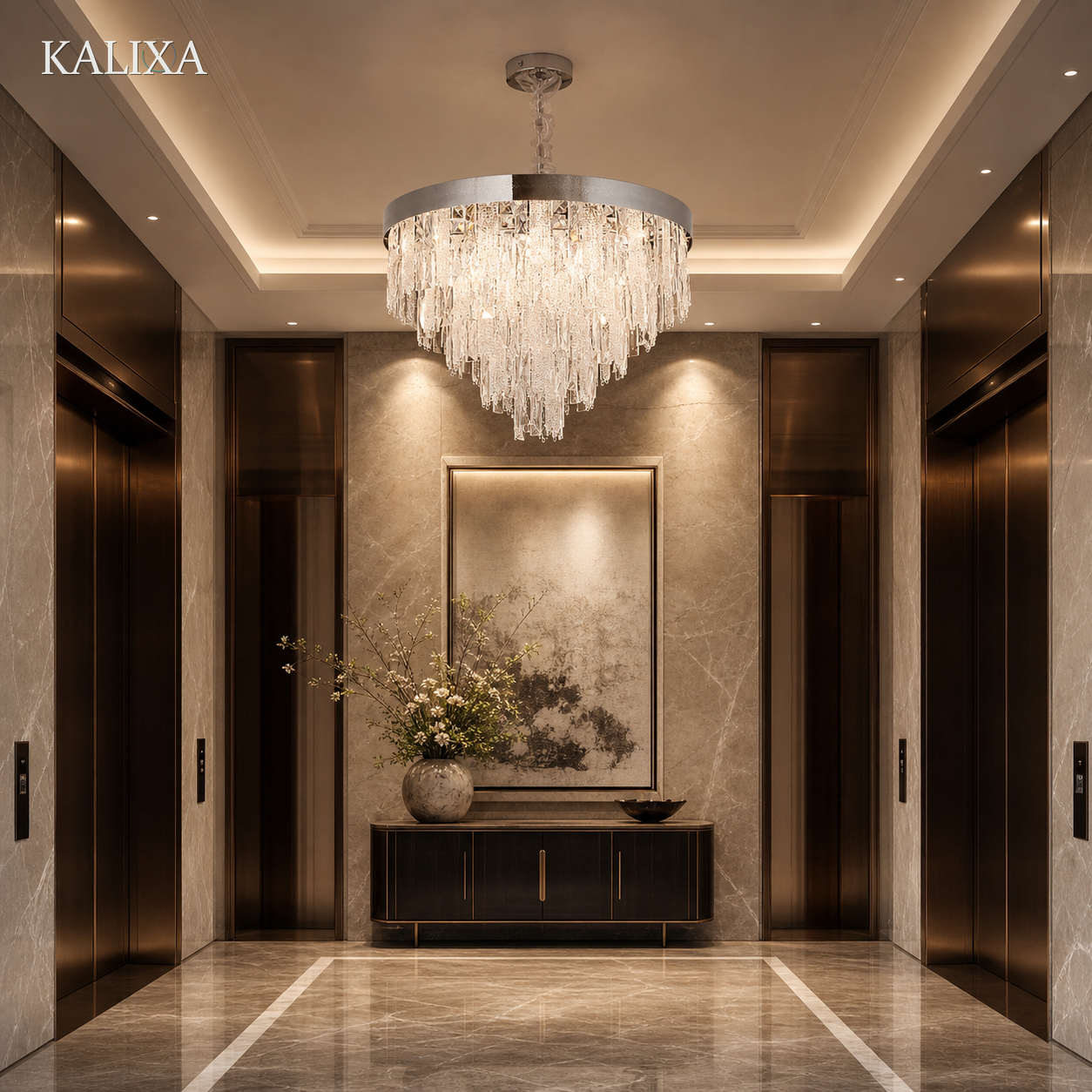G85033-D600 Crystal Fringe Chandelier