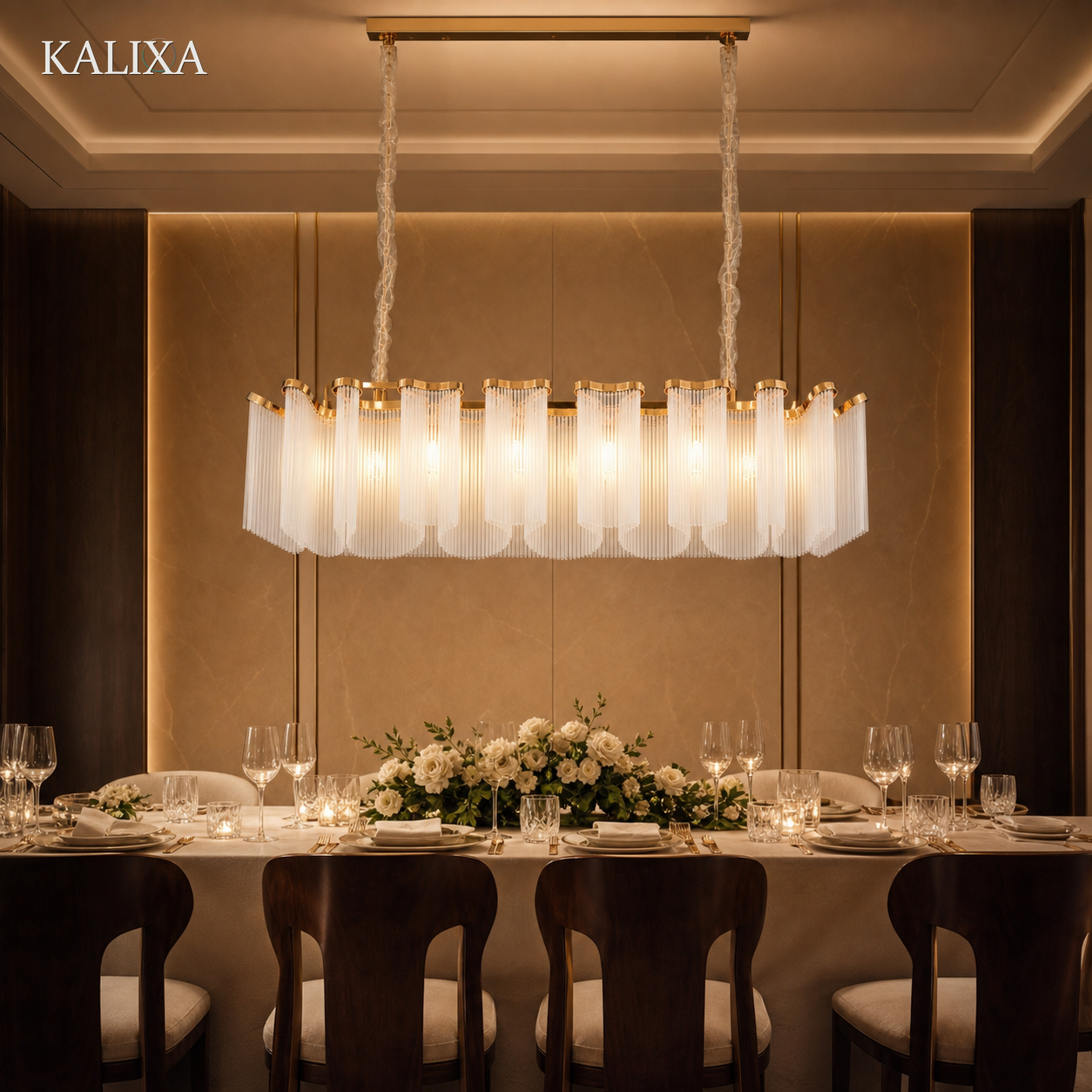G25026-L1200 Linear Crystal Pendant